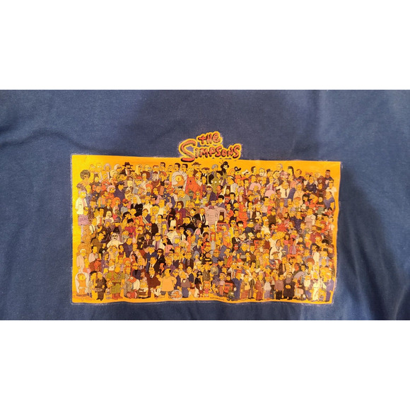 The Simpsons All Characters Size X-LARGE ProWeight SHIRT 2002 Fox Matt Groening - Picture 3 of 7